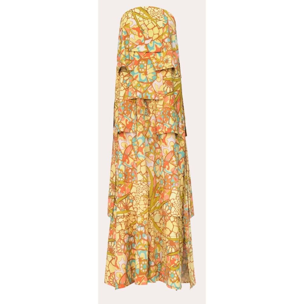NWT Andrea Iyamah Strata Tube Maxi Dress Size Small
